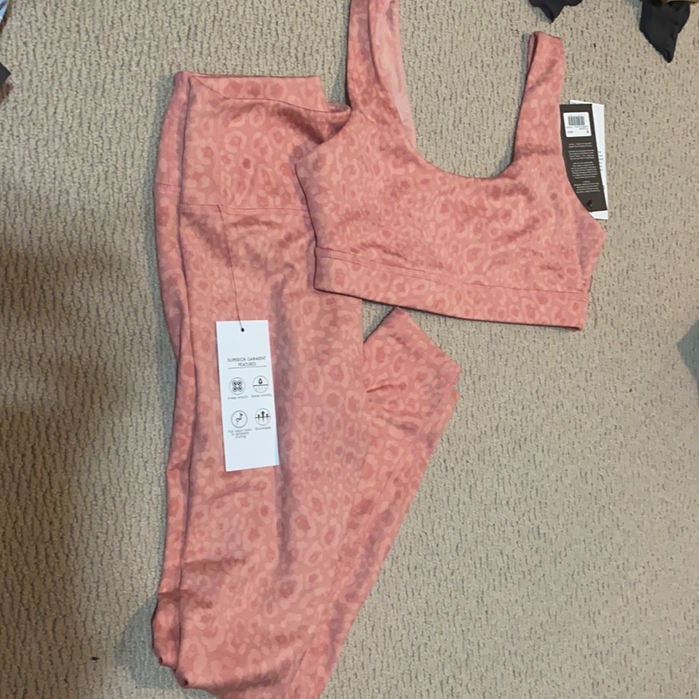 Glyder sports bra and leggings set